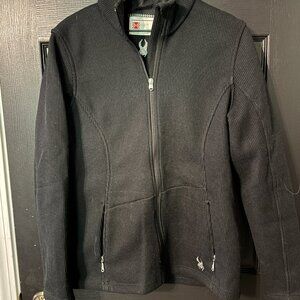 Womens Spyder Fitted Ribbed Jacket Extra Large